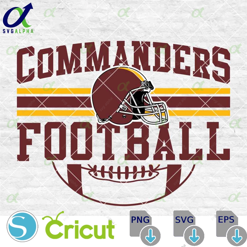 Commanders Football Svg Football Svg Sports Svg Football Shirt Sublimation Designs Png Dxf Jpg Eps